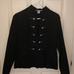 Adorable Charlotte Russe button jacket sz lrg!!